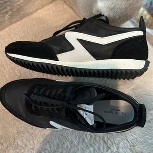 Rag & Bone Black and White Athletic Sneakers
